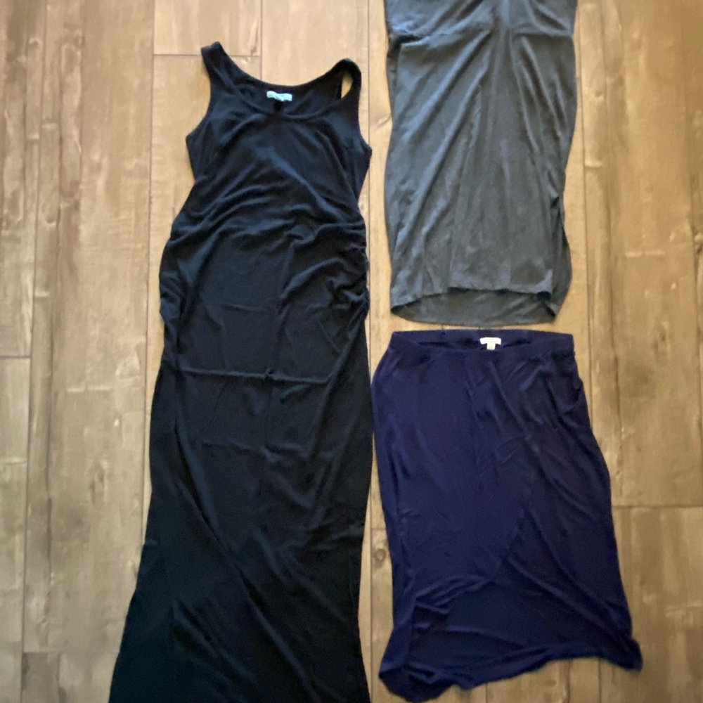 Set of maternity dress and skirts